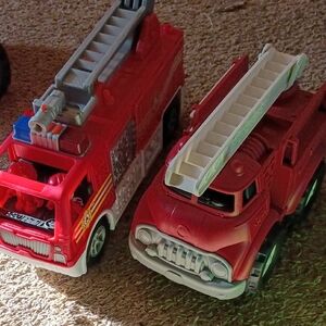 Red Fire Truck Toy Set